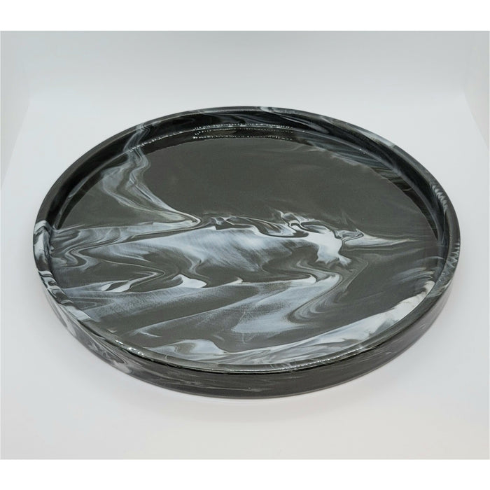 Cherven 11.5 " Natural Marble Grain Ceramic Plate - Cherven Tableware Supplies