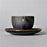 Cherven Matte Noir Porcelain Espresso Cup With Saucer - Cherven Tableware Supplies
