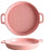 Cherven 6" Inch Pink Binaural Strips Baking Dish - Cherven Tableware Supplies